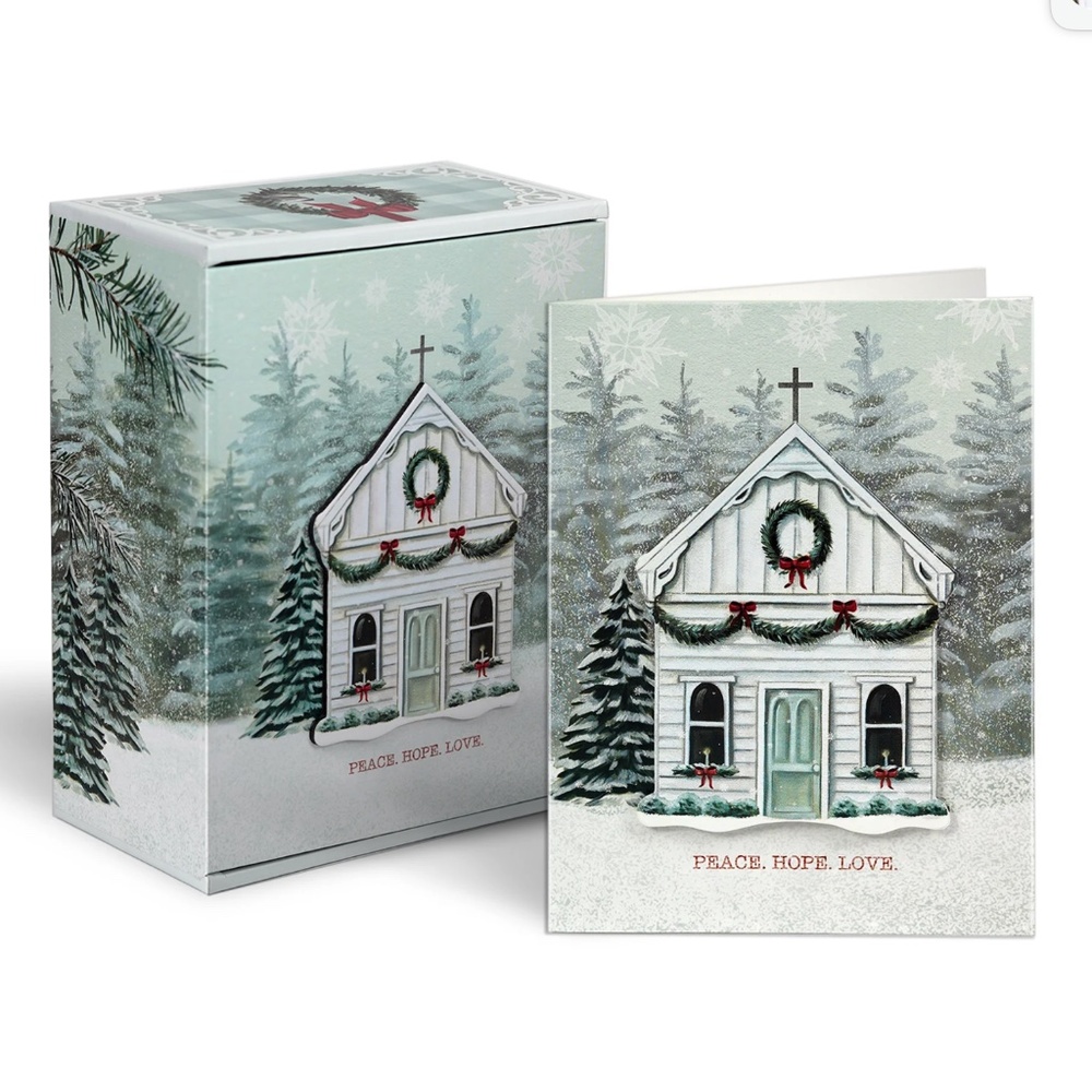*BRAND NEW Winter Church Boxed Cards